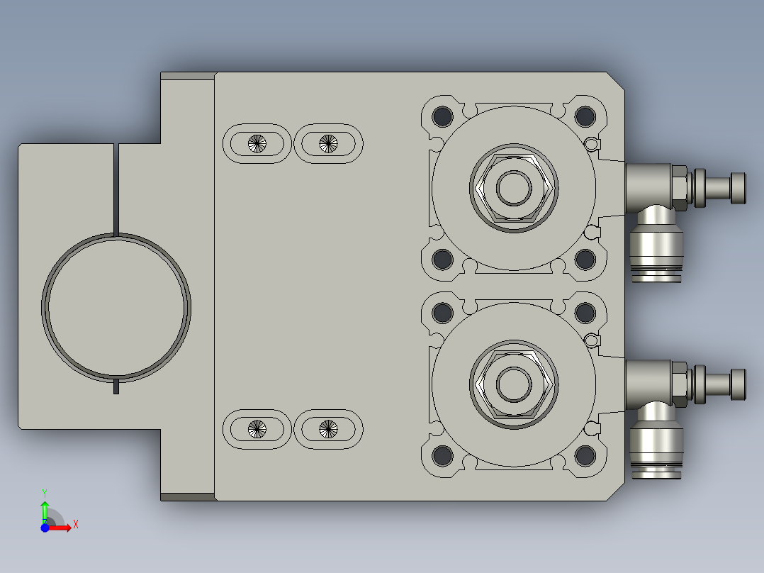 钢珠压力入前视图