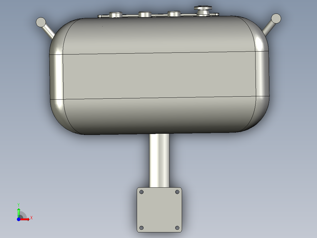 旋转电控箱前视图