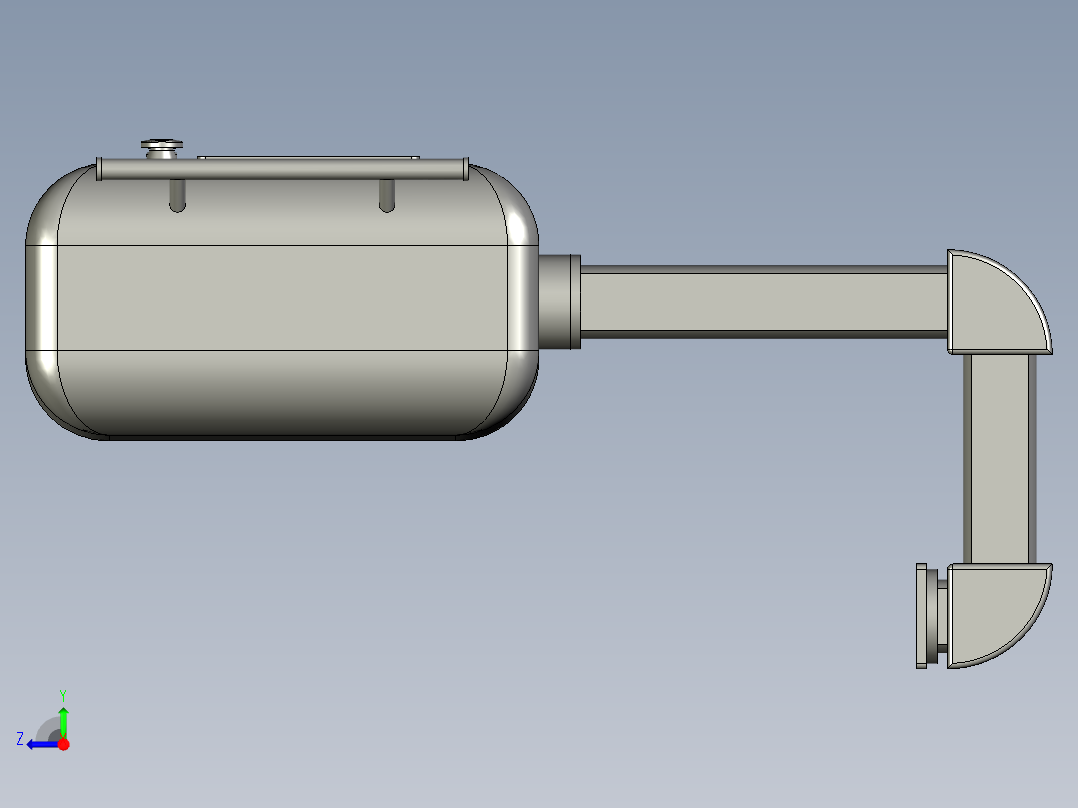 旋转电控箱右视图