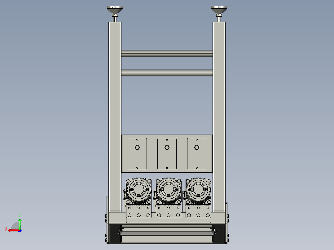 螺杆供料装置后视图