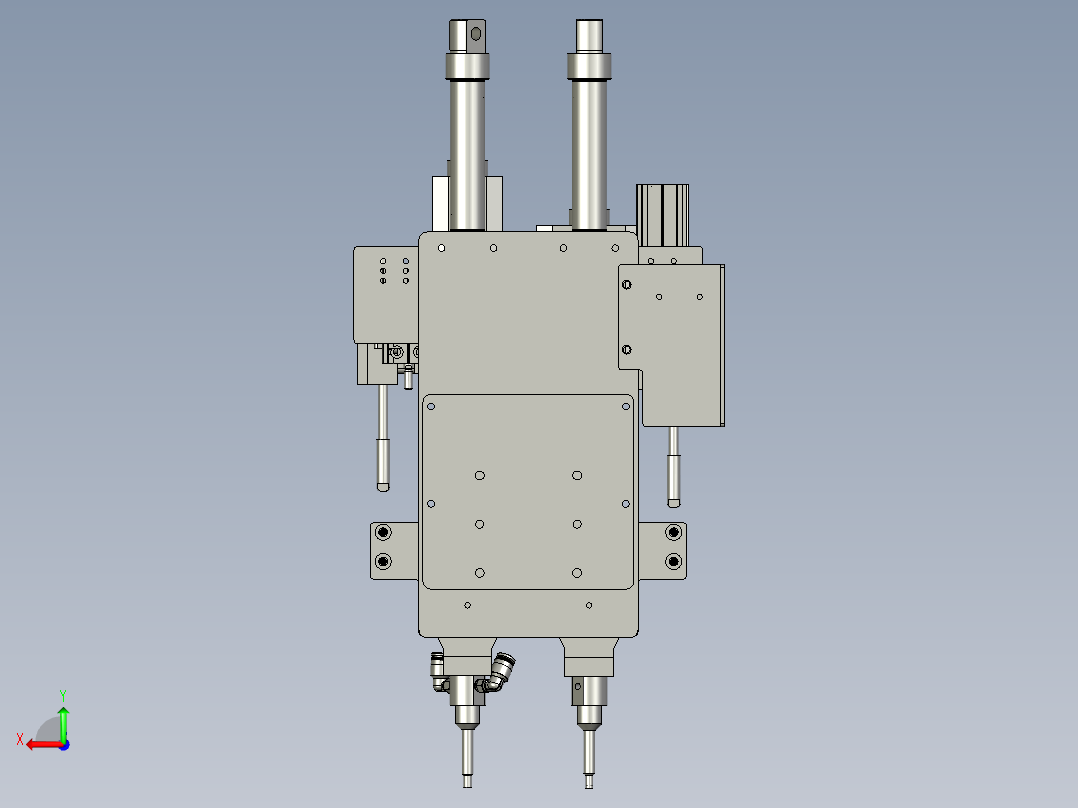 锁付装配体HD2004767-00-000后视图