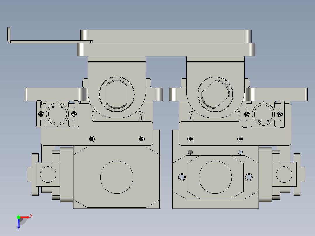 锁付装配体HD2004767-00-000俯视图