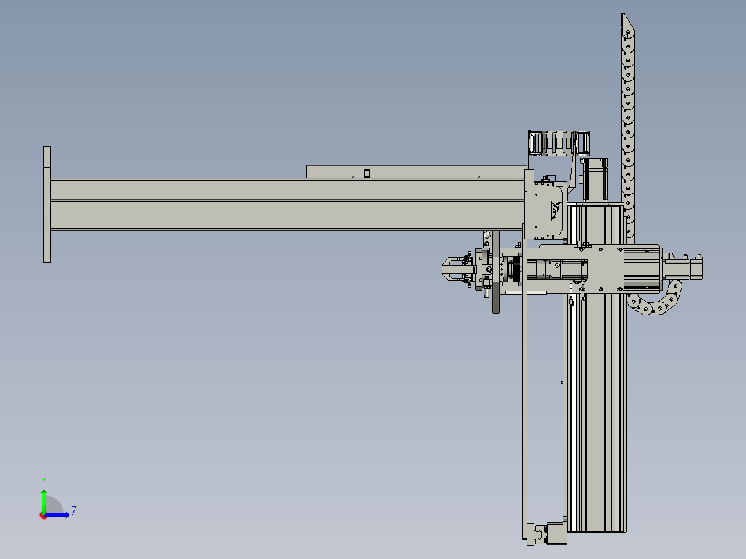 取料搬运三轴模组-12080左视图