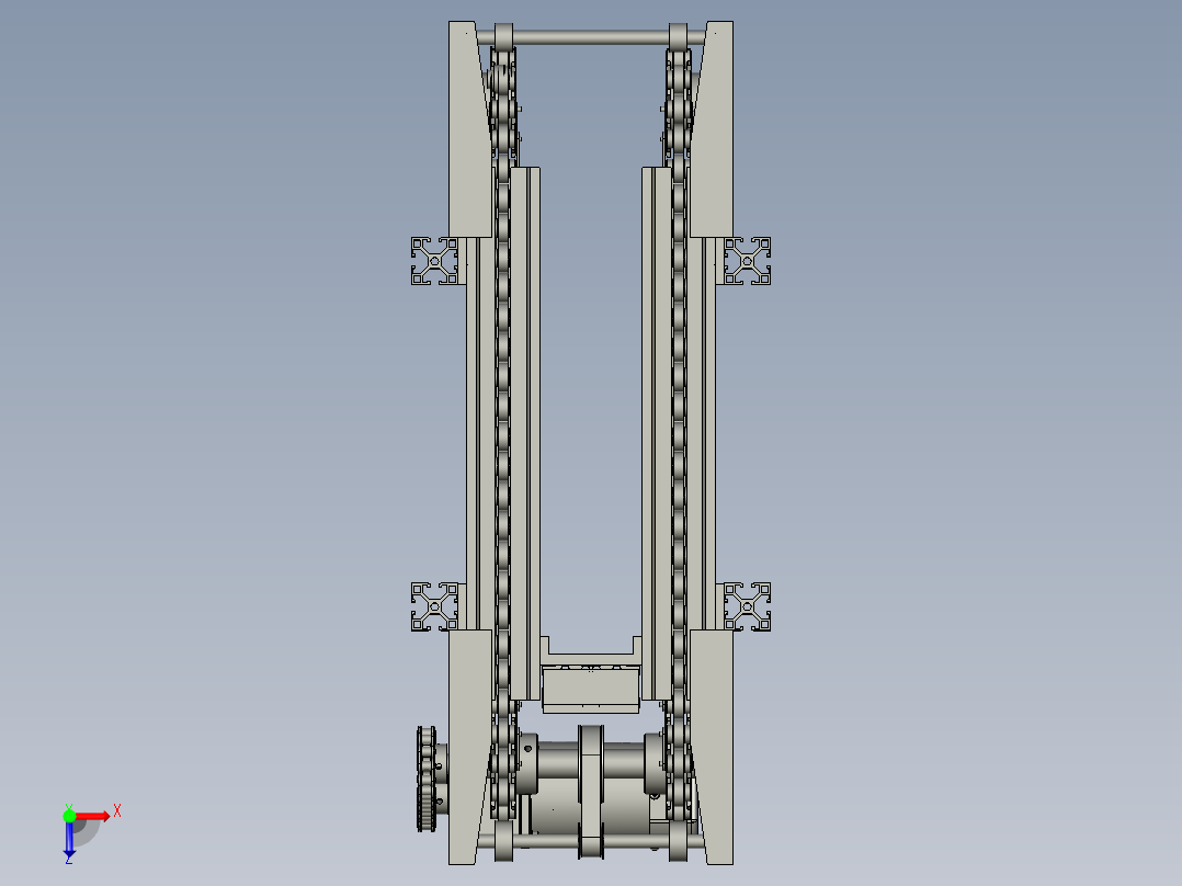 倍力气缸组装生产线设计-倍速链线-A-V1俯视图
