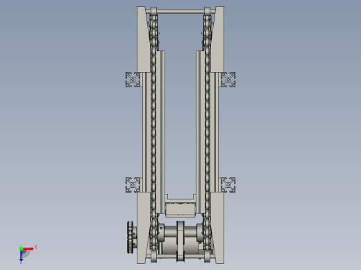 倍力气缸组装生产线设计-倍速链线-A-V1俯视缩略图