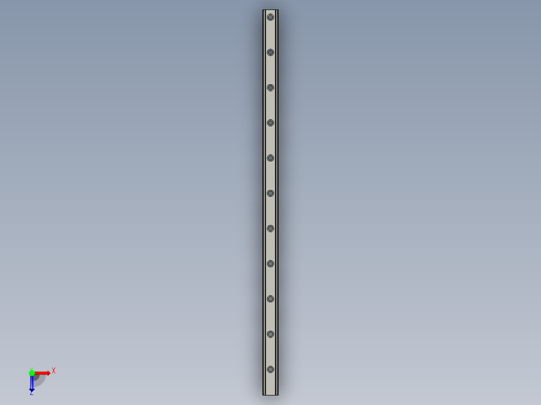 滑轨HGL45CA-1150俯视图