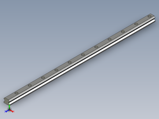 滑轨HGL45CA-1150正等轴测缩略图