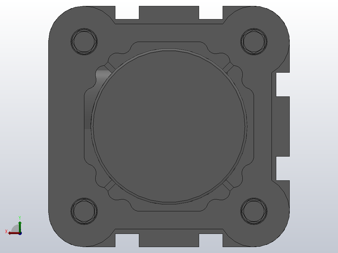 SE标准复动型气缸SE 40×50-S后视图