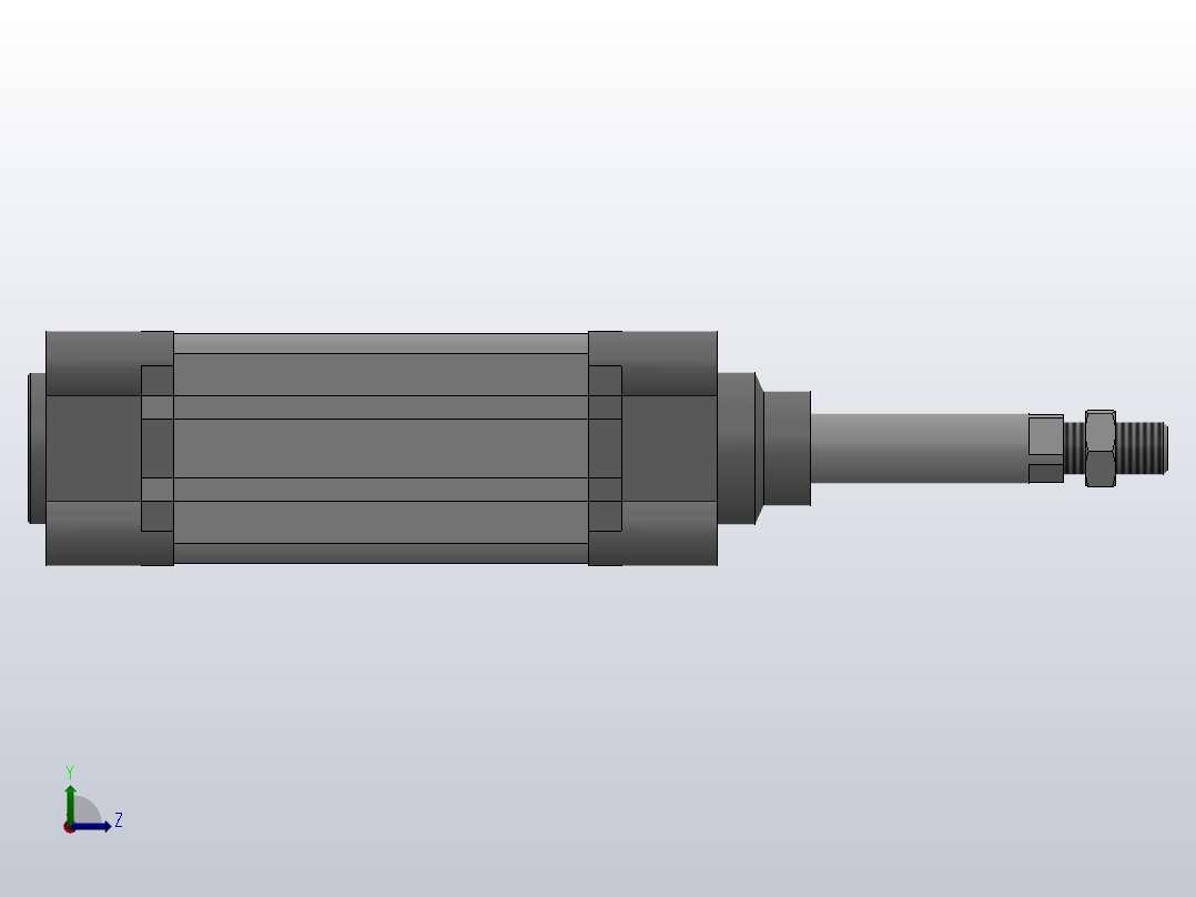 SE标准复动型气缸SE 40×50-S左视图