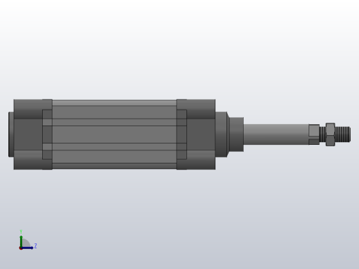 SE标准复动型气缸SE 40×50-S左视缩略图