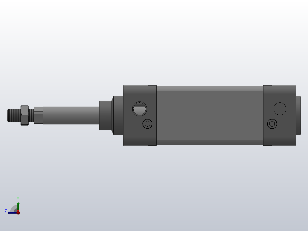 SE标准复动型气缸SE 40×50-S右视图