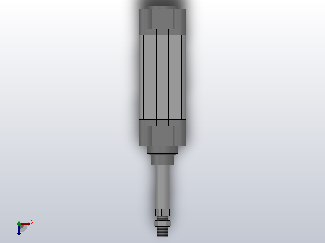 SE标准复动型气缸SE 40×50-S俯视图