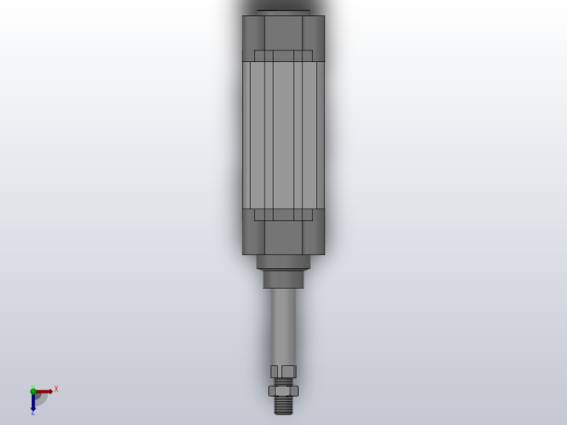 SE标准复动型气缸SE 40×50-S俯视缩略图