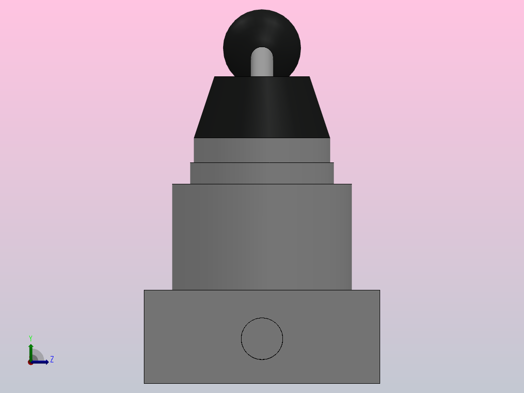 QSR2系列水平旋转手柄式换向阀[Q24SR2-L8]左视图