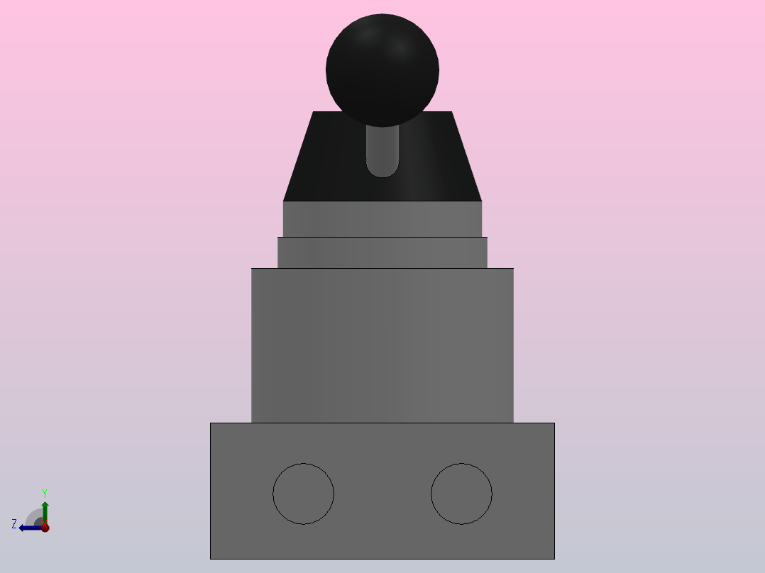 QSR2系列水平旋转手柄式换向阀[Q24SR2-L8]右视图