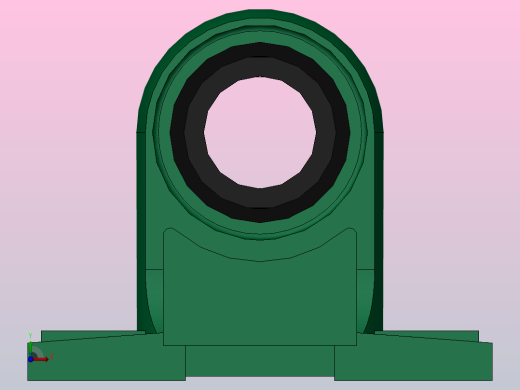 带高中心立式座偏心套外球面球轴承[UELPH型]_UELP210前视缩略图