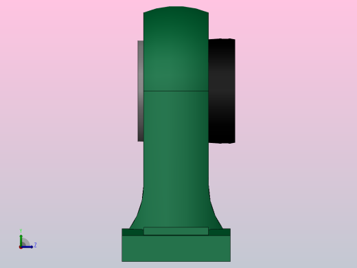 带高中心立式座偏心套外球面球轴承[UELPH型]_UELP210左视缩略图