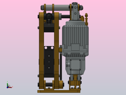 YP31系列电力液压盘式制动器YP31-1250-500×30-ⅡA-CL.RL.WL.HL前视缩略图