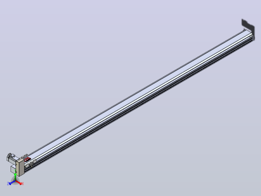 皮带直线轴半封闭可选导轨TPA-HNB-120D-110-L2600-RU-C-P40-N3正等轴测缩略图