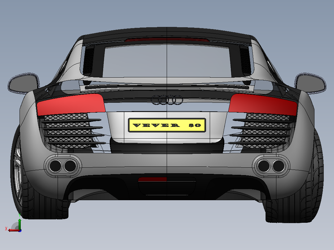 奥迪 R8后视图
