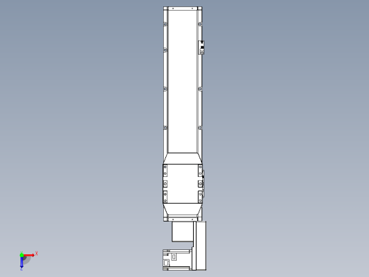 机器人皮带驱动直线轴TPA-GCB-150-P80-L500-QR-M75-N3俯视缩略图