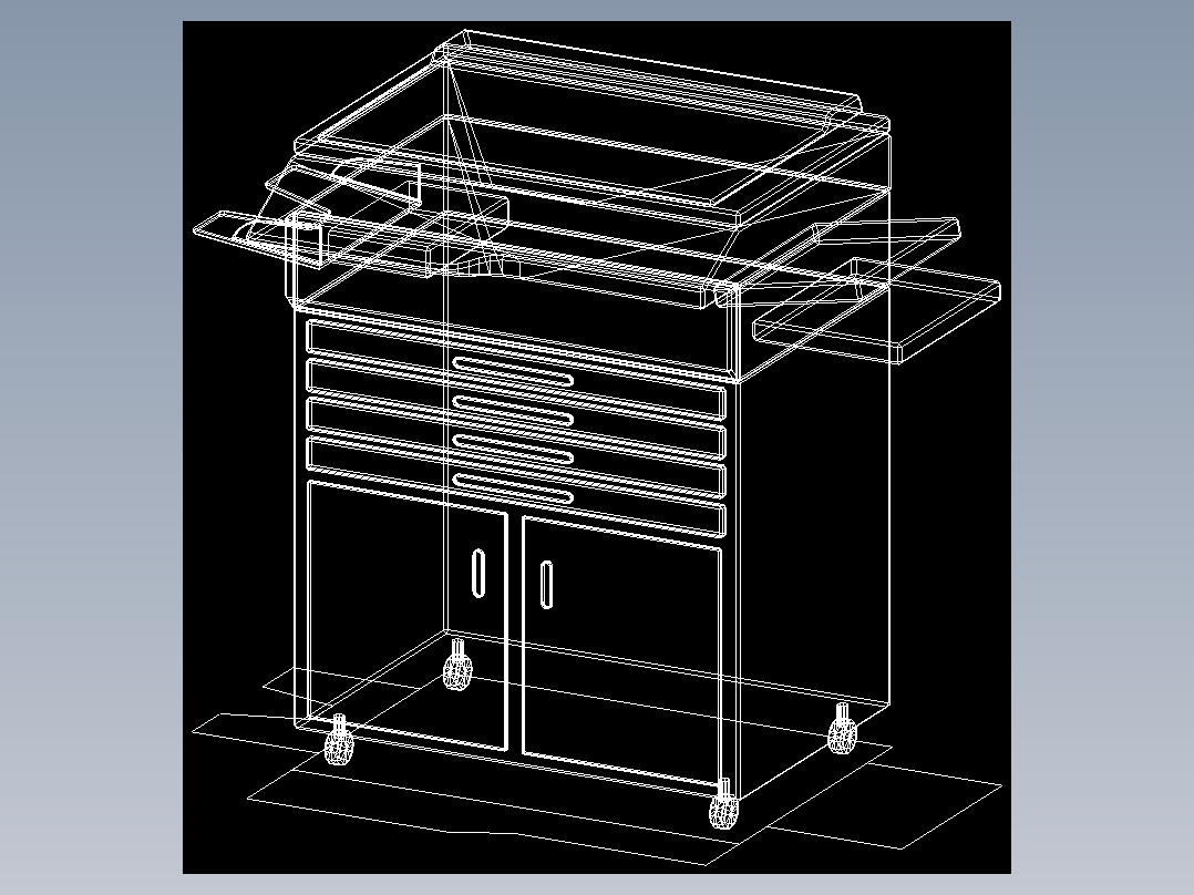 室内家具和灯具等的模型三-K-E02