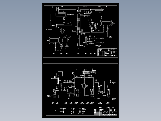 年处理3.1万吨乙醇-水混合液的分离乙醇精馏塔PID工艺流程CAD图纸