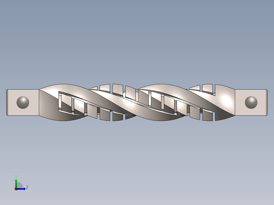 扭转抽屉拉手（SW2014左视图