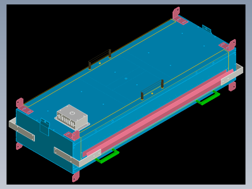 自制自用烘箱设备钣金件总体装配图