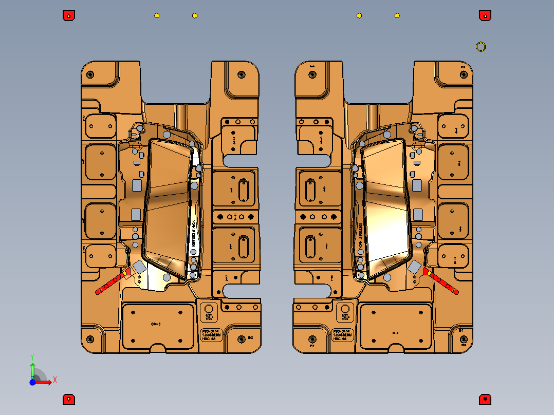 车灯模具前视图