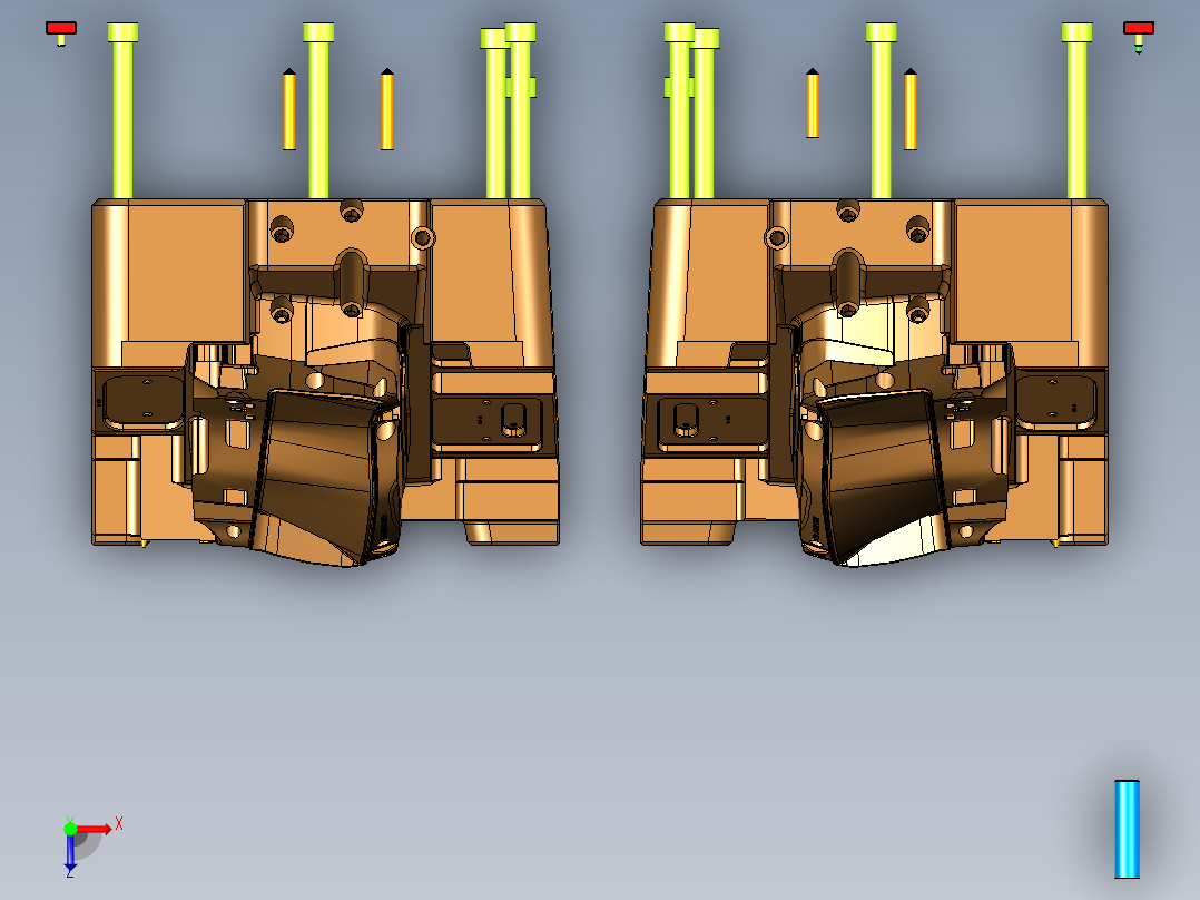 车灯模具俯视图