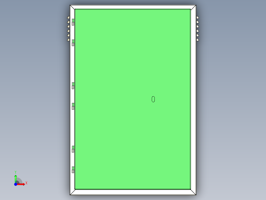 PLC电子面板前视图