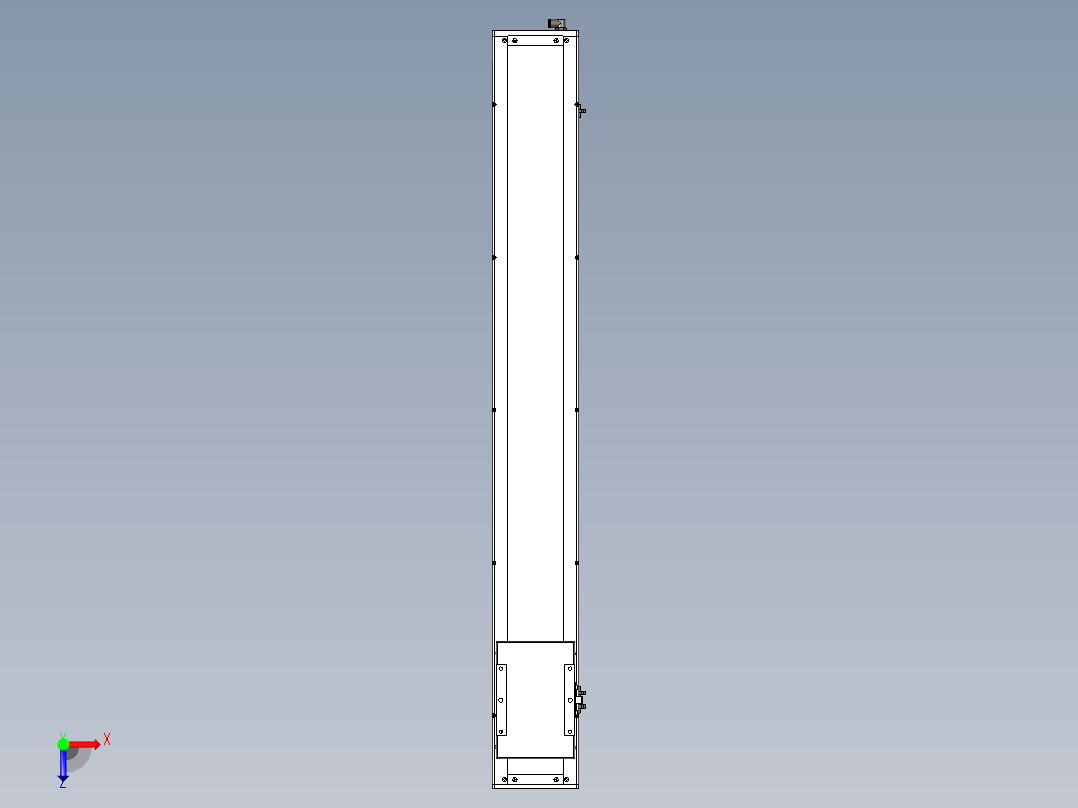 Toyo东佑达直线模组-ECH17-1150-BM-400W俯视图