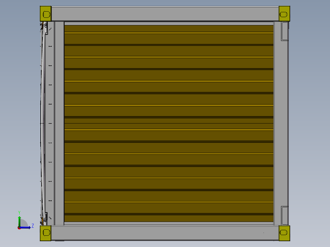 B5_软开顶箱(集装箱)左视图
