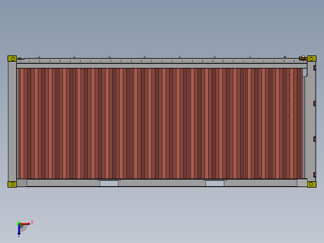 B5_软开顶箱(集装箱)俯视图