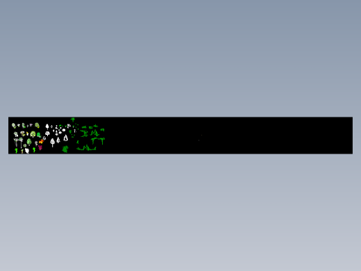 园林景观植物CAD平面立面图库 景观植物人物CAD图块