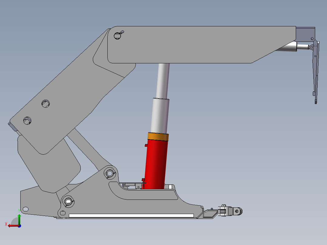 矿液压支架结构设计含三维二维说明书设计资料后视图