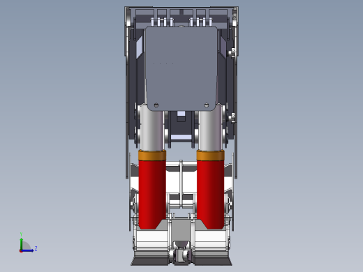 矿液压支架结构设计含三维二维说明书设计资料左视缩略图