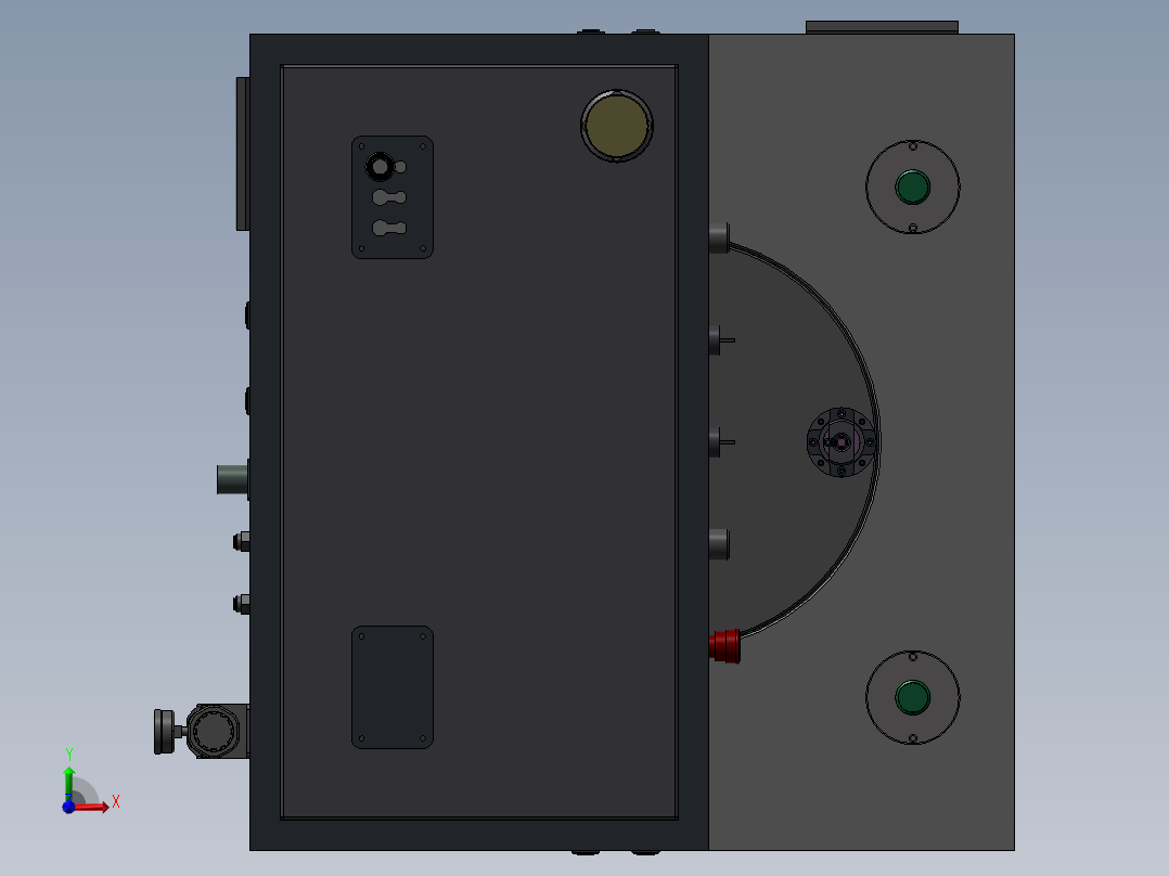 四工位激光焊接机前视图