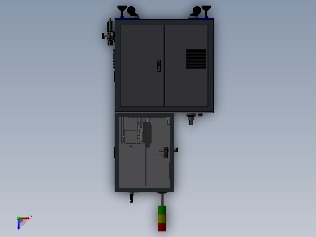 四工位激光焊接机俯视图
