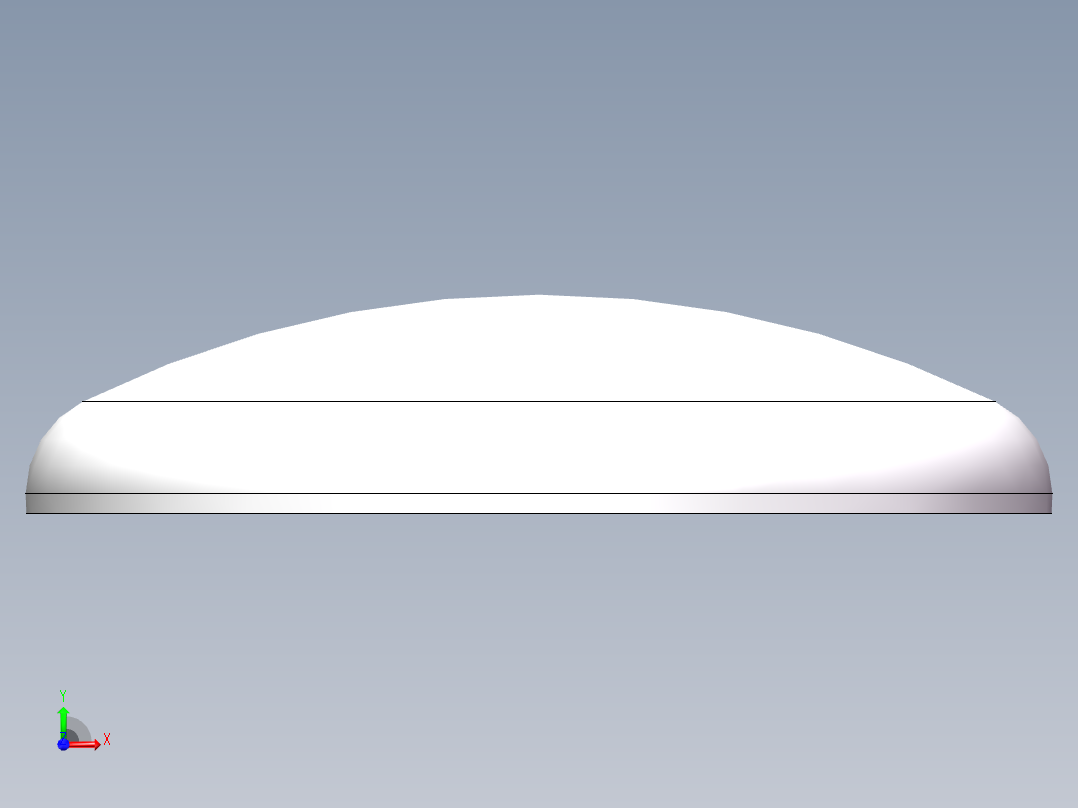 THB碟形封头DN2100前视图