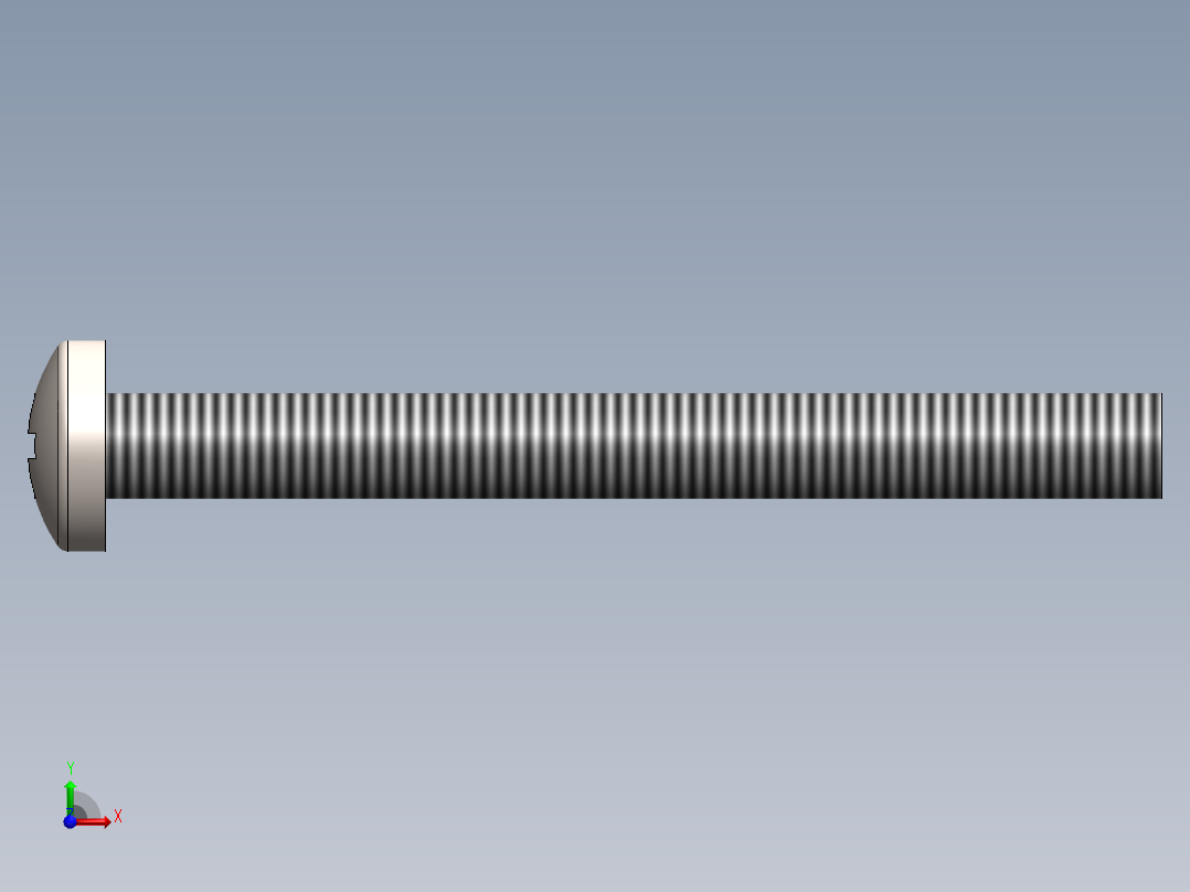 螺丝 M3.5 十字盘头-M3.5 x 35 Screw head.SLDPRT前视图