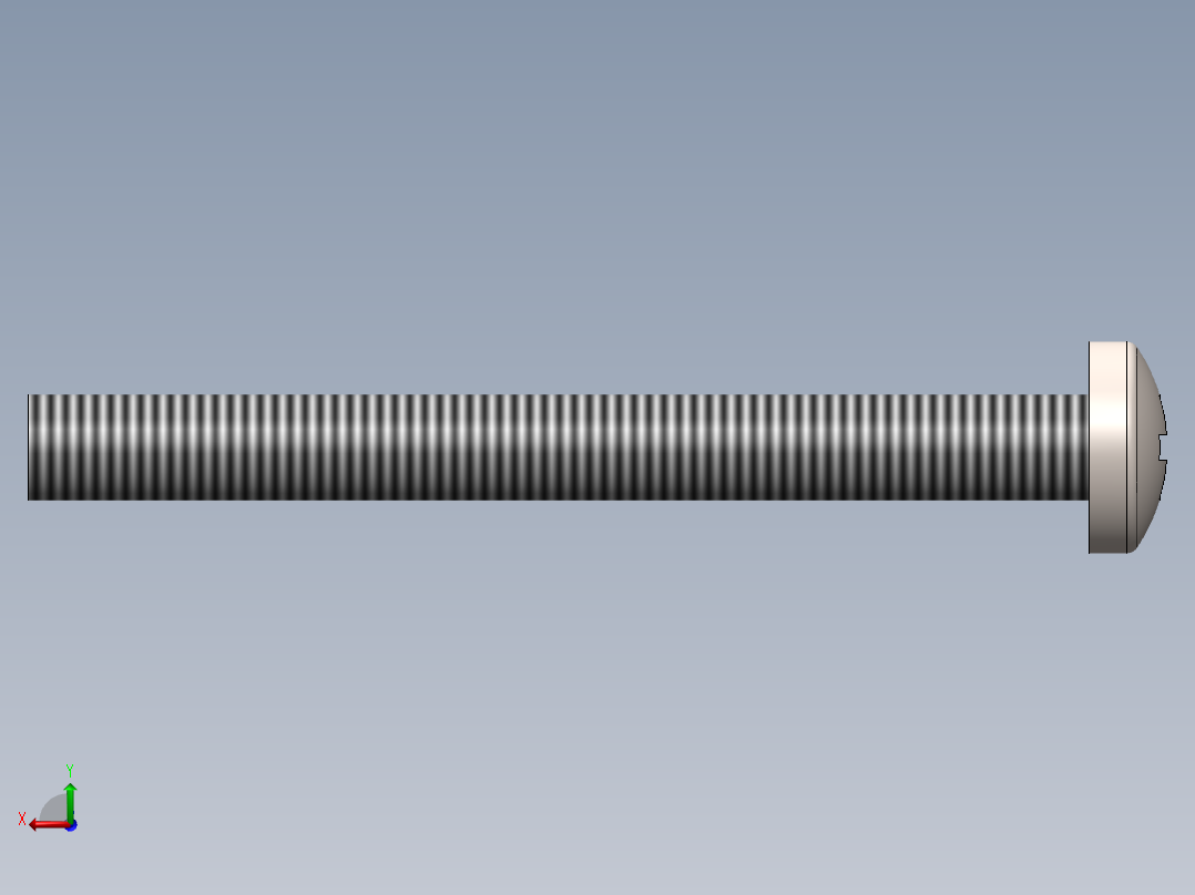 螺丝 M3.5 十字盘头-M3.5 x 35 Screw head.SLDPRT后视图