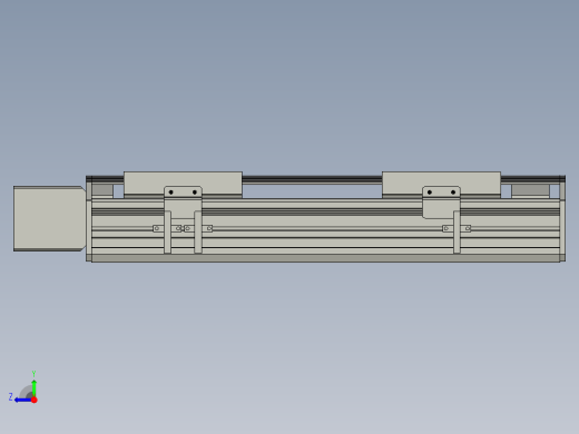 直线模组WG-LHB12-S200-R(B)设计图纸右视缩略图