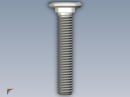 超薄型内六角螺钉-Ultra Low Profile Socket Head Screws 10-32 Thread Size in Long.IGS俯视缩略图