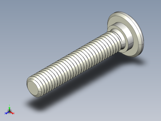 超薄型内六角螺钉-Ultra Low Profile Socket Head Screws 10-32 Thread Size in Long.IGS正等轴测缩略图