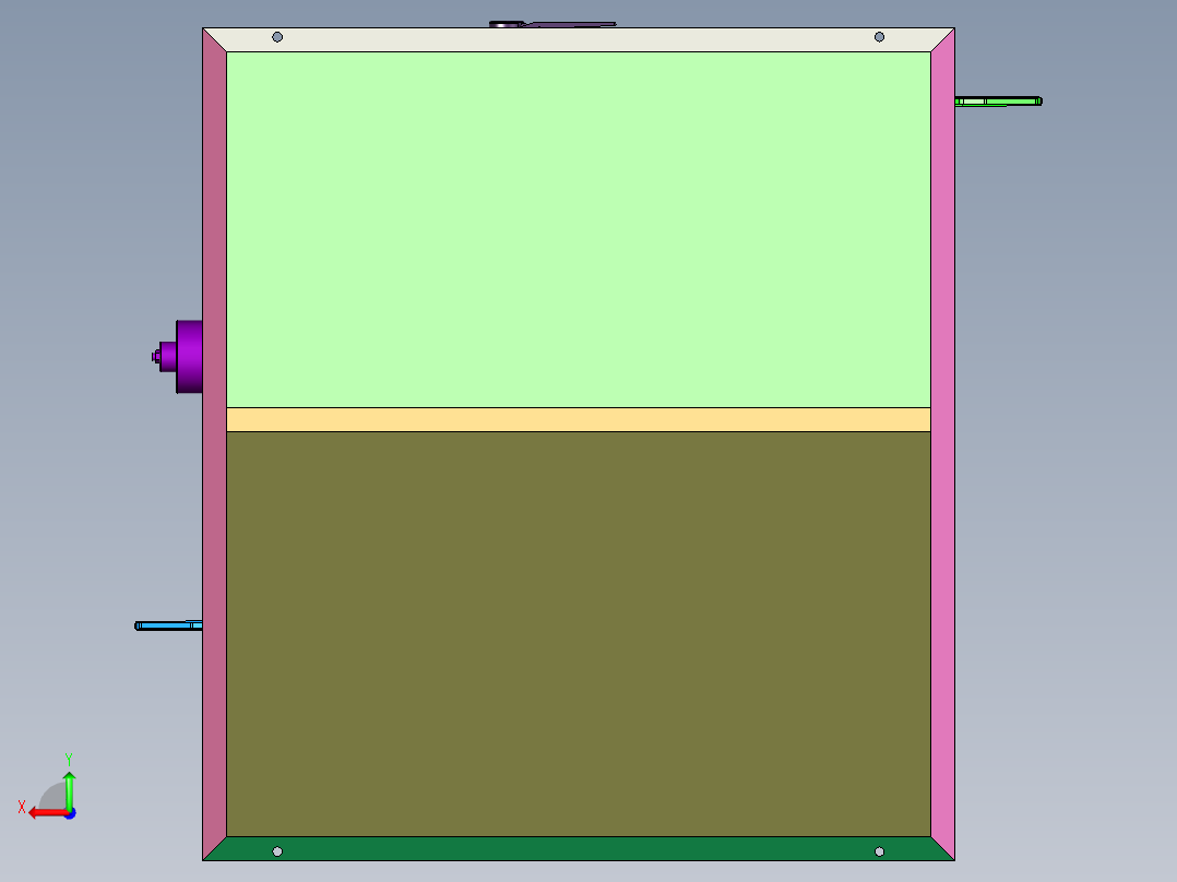 板式密闭过滤机后视图