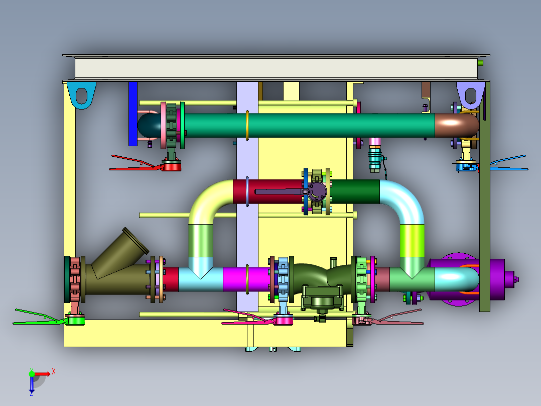 板式密闭过滤机俯视图