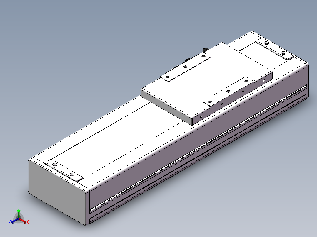 精密模组MC140-L05-200-M-M200-C4正等轴测图