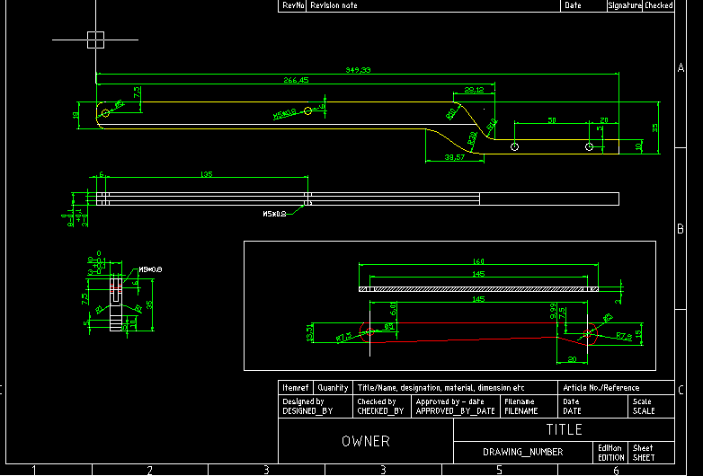 三箭气枪（压气式气狗）加工图纸（精品全套CAD详细图）